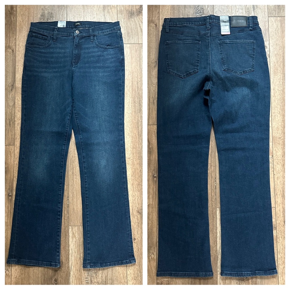 NWT! Express Women’s Bootcut Jeans, Denim, Dark Wash, Size 14